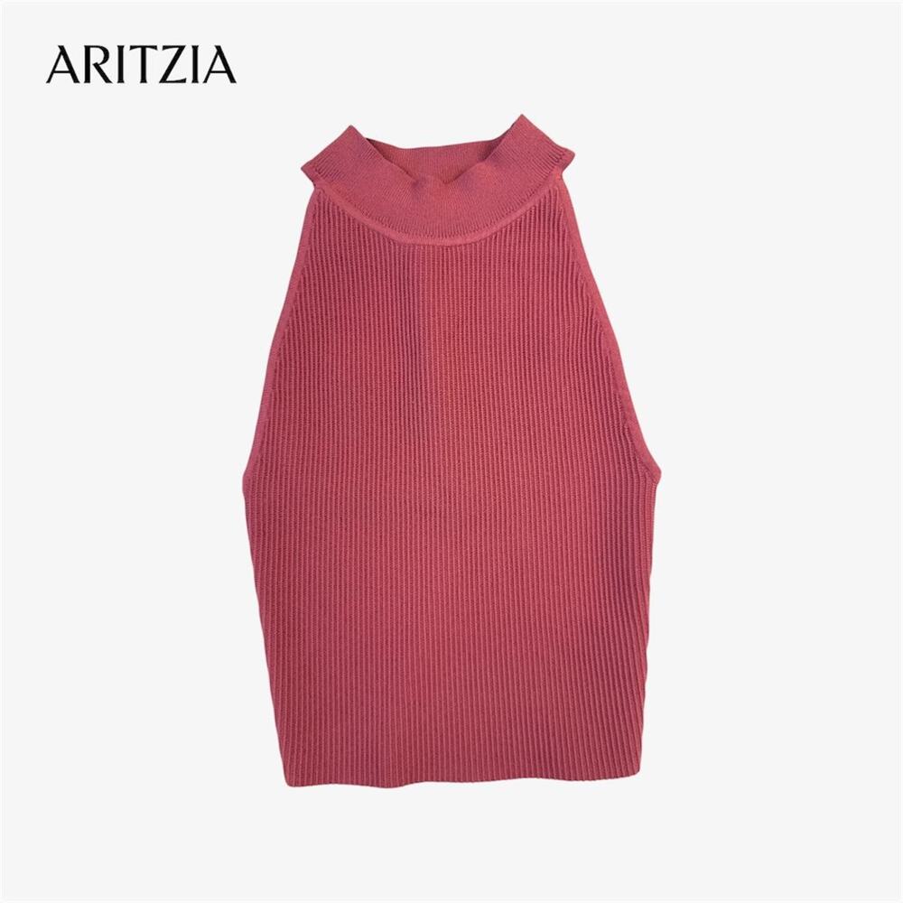 Aritzia babaton sculpt knit ribbed sleeveless top - size XS